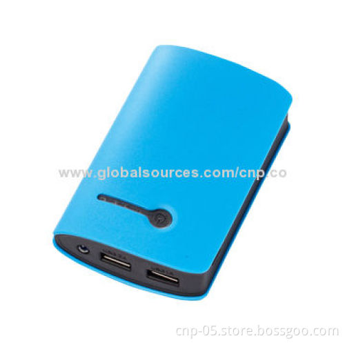 USB Battery Charger with Double Output, LED Torch Supported, Used for iPhone/iPad/Samsung